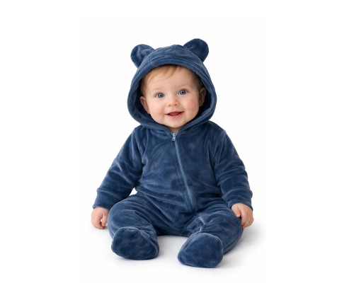 Комбінезон велюровий - Блакитний (20-24) Комбінезон велюровий - Блакитний (20-24)