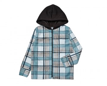 Кофта фліс на молнії клітинка (34)