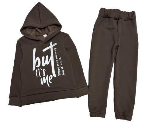 Спортивний костюм на флісі (34)  коричневий
