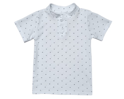 Дитяча футболка Поло біла в крапку (34) Дитяча футболка Поло біла в крапку (34)