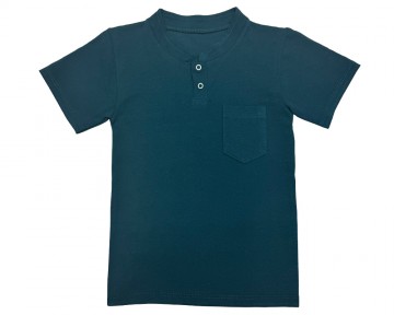 Дитяча футболка Поло з кишенею зелена (34)