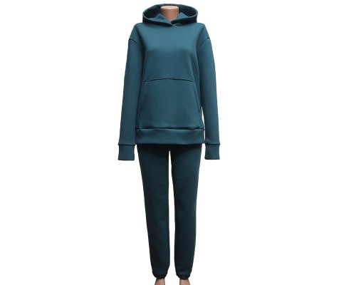 Жіночий теплий спортивний костюм на флісі Зелений (52) Жіночий теплий спортивний костюм на флісі Зелений (52)